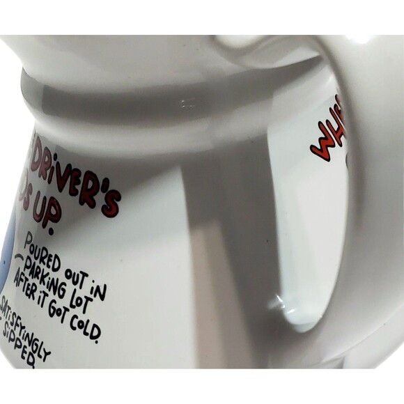 Shoebox Greetings Hallmark Mug Where Driver’s Coffee Ends Up Funny Cup Humor - Picture 5 of 10